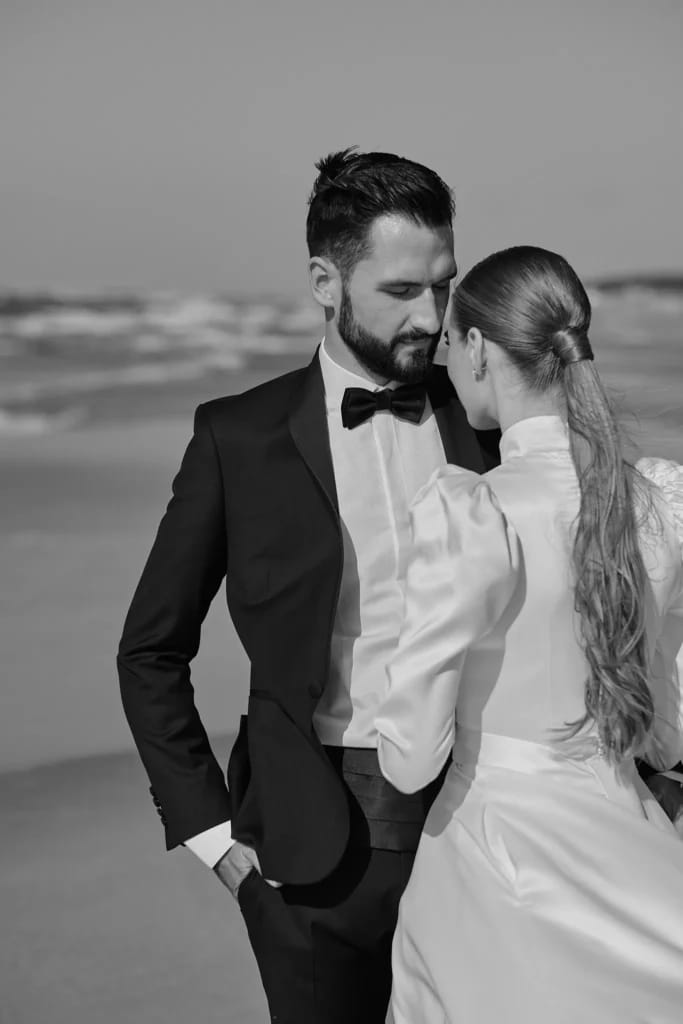 Destination Wedding Photographer in Italy beach portraits